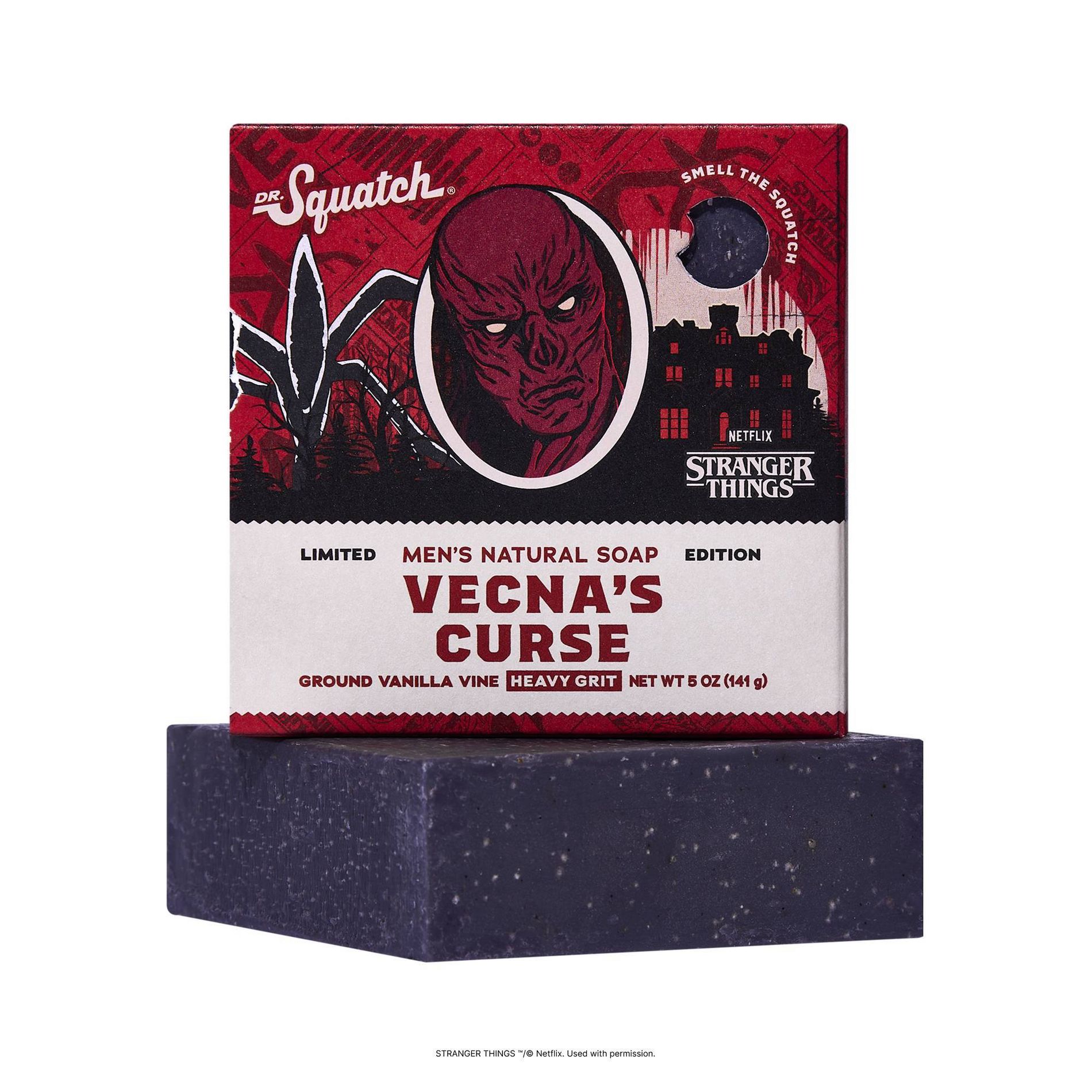 DR. SQUATCH Stranger Things Men's All Natural Bar Soap - Venca's Curse - 5oz
