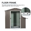 CAVINAS Outdoor Storage Shed Weatherproof Garden Shed with Sliding Door and Apex Roof - 4 of 4