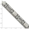 Black Bow Jewelry Men's 13mm Stainless Steel & 3/4 Ctw Diamond Link Bracelet, 8.75 Inch - 4 of 4