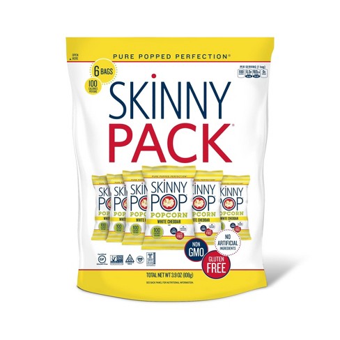 Skinny Pop Skinny Pack Popcorn, 6 count, 3.9 oz