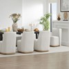 Spruce&Spring Modern Dining Chairs with Casters&Wood Base - 3 of 4