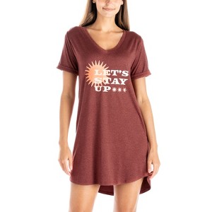 Hello Mello Women’s Let Me Sleep Lounge Sleep Shirt - 1 of 4