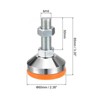Unique Bargains Carbon Steel Non-Skid Adjustable Furniture Table Feet Leveling Feet 4 Pcs - 2 of 4