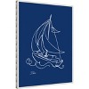 Amanti Art Little Sail On Blue by Patricia Pinto Canvas Wall Art Print Framed 23 x 30-in. - 3 of 4