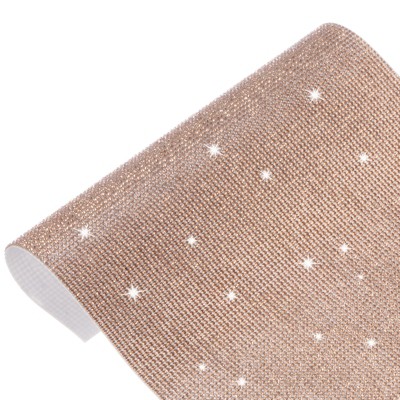 Unique Bargains Crystal Rhinestone Sheet Self Adhesive DIY Crafts Sticker 1 Pc