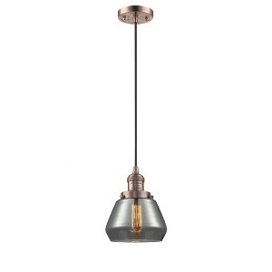 Fulton - 1 Light Cord Hung Mini Pendant In Industrial Style-10 Inches Tall and 7 Inches Wide - 1 of 1