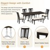 NicBex 6-Piece Wooden Dining Table Set with 4 Dining Chairs & Bench,Modern 78 Inch Kitchen Table & Upholstered Side Chairs with Soft Cushion - 4 of 4
