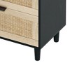 NicBex Rattan Dresser with 6 Drawers for Bedroom,Modern Style Rattan Drawers with Metal Pulls,Dressers for Kids Room,Living Room,Entry and Hallway - 4 of 4