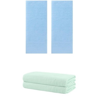REGALWOVEN Bath Hands Towel Sets For Bathroom, Gym, SPA 2 Pack