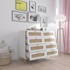 XIYUYEU Rattan Dresser for Bedroom,Modern Storage Chest of Drawers for Bedroom - 2 of 4