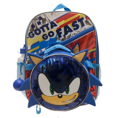 Boys 4PC Sonic the Hedgehog Licensed Backpack and Lunch Set - image 2