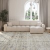COZONY Washable Area Rug, Non-Slip Low Pile Floral Carpet, Indoor Rug for Living Room, Bedroom, Kitchen, Hallway - 3 of 4