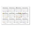Recycled Desk Pad Calendar, Wild Flowers Artwork, 22 x 17, White Sheets, Black Binding/Corners,12-Month (Jan-Dec): 2025 - 3 of 4