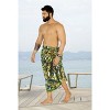 HAPPY BAY Men's Beachwear Wrap Summer Long Hawaiian Lava Lava Surfing Cover-Up Swimwear Holidays Beach Sarongs For Men One Size Multicolored, Bird - 2 of 4