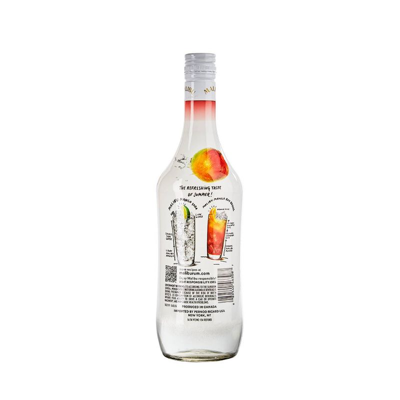 Malibu Caribbean Rum with Mango Liqueur - 750ml Bottle, 2 of 6