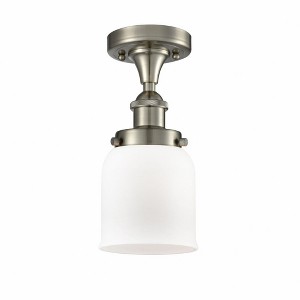 Bell - 1 Light Semi-Flush Mount In Industrial Style-11 Inches Tall and 5 Inches Wide - 1 of 1