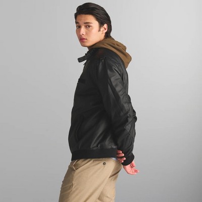 Members Only Men's Vegan Leather Iconic Racer Jacket - Medium, Black — фото 3