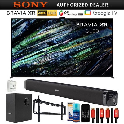 Sony BRAVIA XR A95L 65" QD-OLED 4K Smart TV 2023 with Deco Gear Home Theater Bundle