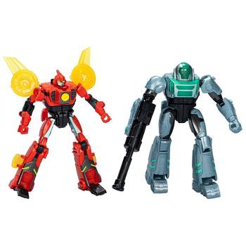 Transformers EarthSpark Terran Twitch and Robby Malto Cyber-Combiner Action Figure Set - 2pk