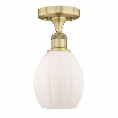 Eaton - 1 Light Semi-Flush Mount In Industrial Style-10.75 Inches Tall and 6 Inches Wide