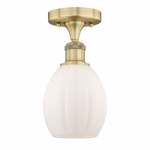 Eaton - 1 Light Semi-Flush Mount In Industrial Style-10.75 Inches Tall and 6 Inches Wide - 1 of 1