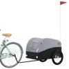 vidaXL Bike Trailer Black and Gray 99.2 lb Iron - 3 of 4