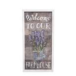 Gallerie II Lavender Welcome To Our Farmhouse Spring Wall Art Decor