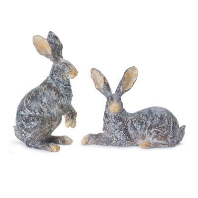 Melrose Garden Rabbit Figurine (Set of 2)