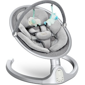 BabyBond Baby Swings for Infants with 10 Preset Lullabies, 5 Point Harness Belt, 5 Speeds and Remote Control - 1 of 4