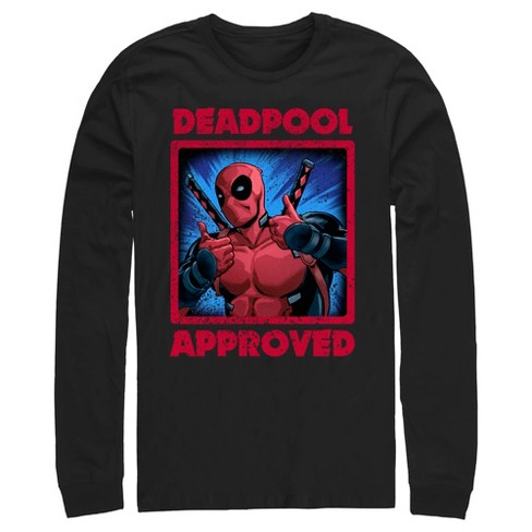 Men's Marvel Deadpool Approved Long Sleeve Shirt - image 1 of 4