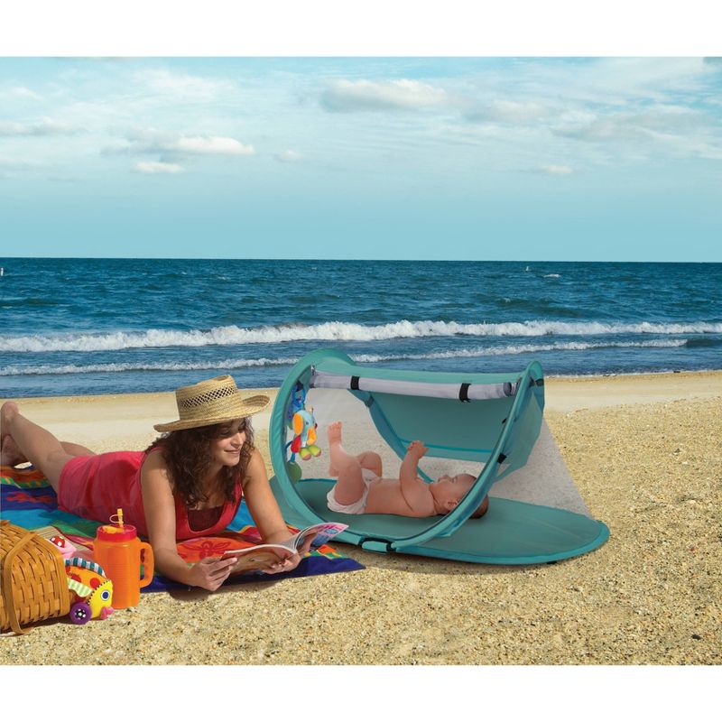 Kidco Portable Travel Bed-Peapod Prestige Playard - Seafoam, 4 of 12