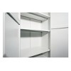 ORRD 61" White Metal Storage Cabinet with 2 Doors & Adjustable Shelves, Freestanding Wardrobe for Bedroom, Living Room, Office Organizer - 2 of 4