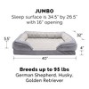 FurHaven Velvet Waves Perfect Comfort Cooling Gel Top Memory Foam Sofa Dog Bed - 4 of 4