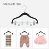 SONGMICS Baby Hangers, 30 Packs Pants Hangers with Clips, Kids Hangers with 6 Clothes Dividers, Non-Slip Children’s Clothes Hangers - 4 of 4