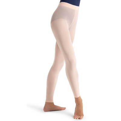  Capezio Little Footless Tight w Self Knit Waist Band-Girls,  Ballet Pink, One Size: Clothing, Shoes & Jewelry