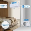 12000 BTU Mini Split Air Conditioner with Heat Pump,23 SEER2WiFi Enabled Ductless AC System,Cools & Heats up to 750 Sq.Ft,115V with Installation Kit - 2 of 4