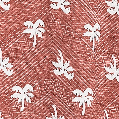 nautical red chevron palm