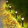 GIGALUMI 8 Pack Solar Powered Pathway Lights, Waterproof Outdoor Solar Lights for Garden and Landscape, Warm White - 2 of 4