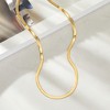 Pure Collection by Ross-Simons 3mm 14kt Yellow Gold Herringbone Necklace - 4 of 4
