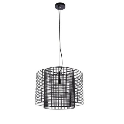 Deleon Black Iron Indoor/Outdoor LED Pendant Light