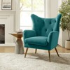 Godefroy Upholstery Accent Chair velvet with Wingback | Karat Home - 3 of 4