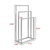 Apex Vanguards 3-Tier White Free Standing Towel Rack - 2 of 3