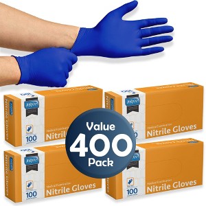 Inspire Nitrile Gloves | THE ORIGINAL Quality Stretch Nitrile Exam Cobalt Blue | Disposable Safety Gloves | 4.5 Gloves - 1 of 4