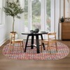 Braided Printed Machine Washable Rug with Rubber Backing for Living Room Non-Slip Dining Room Rug Foldable Contemporary Accent Rug - 4 of 4