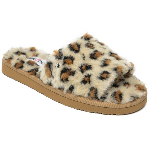 Minnetonka Women's Lolo Faux Fur Slide Slipper