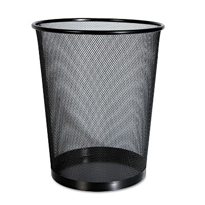 UNIVERSAL Mesh Wastebasket 18qt Black 20008