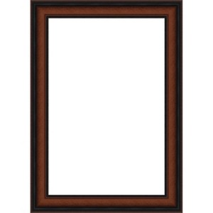 Amanti Art Cyprus Walnut Narrow Framed Dry Erase Magnetic Board - 1 of 4