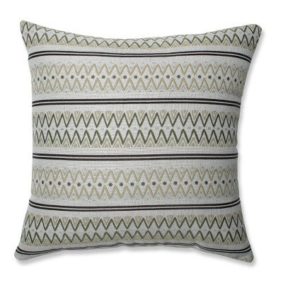 Zig Zag Avocado Throw Pillow Green - Pillow Perfect