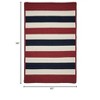 Colonial Mills Portico Braided Rug, Patriotic Stripe 5'x8', Rectangle Shape - 2 of 2