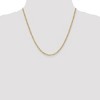 Black Bow Jewelry 2.5mm 10k Yellow Gold Hollow Figaro Chain Necklace - 2 of 4
